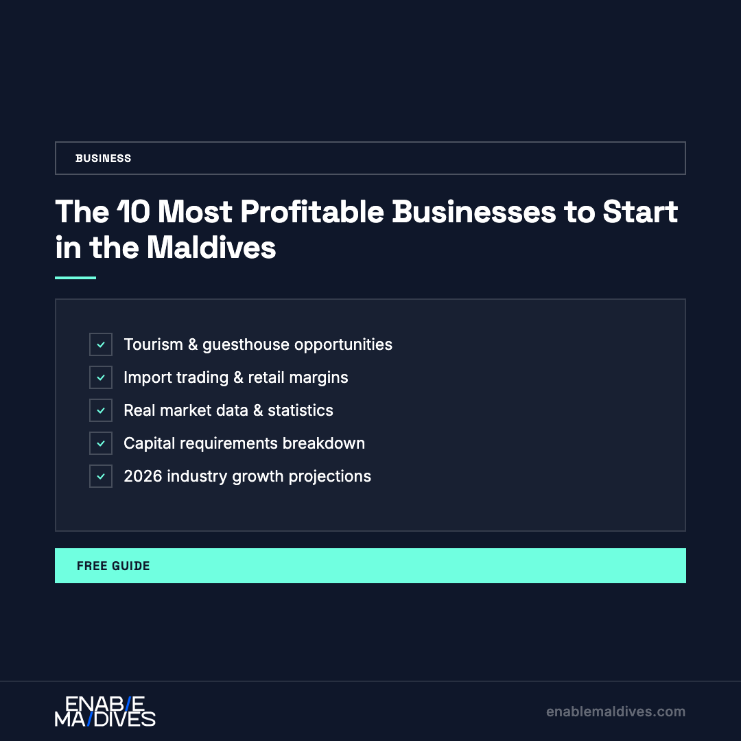 The 10 Most Profitable Businesses to Start in the Maldives